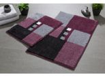 Badematte GRUND Gr. 4, lila (beere), rechteckig (65cm x 115cm ), 1 Stk., Badematten, Badematte