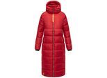 Steppmantel NAVAHOO "Kristallblume", Damen, Gr. M (38), rot (dunkelrot), Obermaterial: 100% Polyester. Futter: 100% Polyester. Wattierung: 100% Polyester, lässig geschnitten ca. Mitte Wade, hoch geschlossener Ausschnitt, Ärmel mit Ärmelschlitz Rippstrickbündchen mit Reißverschluss, Mäntel Steppmantel, modischer, gesteppter Damen Wintermantel