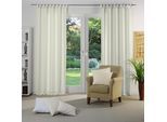 Vorhang WIRTH "Berwick" Gr. 4, grau, B:132cm H:245cm, Jacquard, Baumwolle, Polyester, Gardinen