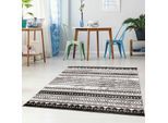 Teppich CARPET CITY "Moda 1136" Gr. 4, grau, B:160cm H:11mm L:225cm, Kunstfaser, Teppiche, Teppich, Läufer, Kurzflor, Wohnzimmer