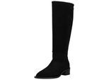 Stiefel PAVEMENT "Pavement Stiefel Veloursleder", Damen, Gr. 38, schwarz, Veloursleder, Schuhe Stiefel