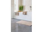 Badematte GRUND Gr. 4, beige (natur), rechteckig (80cm x 140cm ), 1 Stk., Badematten, Badematte