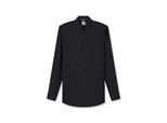 Businesshemd OLYMP "OLYMP Level Five 24/Seven, body fit, Modern Kent", Herren, Gr. 40, Normaler Arm, schwarz, 64% Baumwolle, 27% Polyester, 9% Elasthan, Hemden