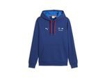 Hoodie PUMA "BMW M MOTORSPORT Essentials Hoodie Herren", Herren, Gr. S, pro blau m color, Obermaterial: 68% Baumwolle, 32% Polyester. Kapuzenfutter: 100% Baumwolle. Rippe: 97% Baumwolle, 3% Elasthan, normal, Sweatshirts Hoodie