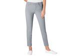 Stretch-Jeans ASCARI, Damen, Gr. 24, Kurzgrößen, grau, 91% Baumwolle, 6% Polyester, 3% Elasthan, unifarben, lang, Jeans