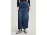 Jeanskleid G-STAR "Viktoria Long Rock", Damen, Gr. 24, Normalgrößen, worn in waterspouts, Obermaterial: 100% Baumwolle, Kleider
