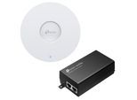 TP-Link Omada EAP772 BE9300 WiFi 7 Access Point zur Deckenmontage + TP-Link Omada POE260S Power Injector 2.5Gbps PoE+ Adapter 30W