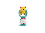 Moni Babyrassel 2 in 1, Hochstuhlspielzeug, Saugnapf, Greifling, ab 6 Monate türkis