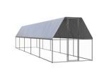 VidaXL Outdoor Hühnerkäfig mit Komplettüberdachung 2 m, 10 m, 2 m