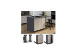 Vicco Regalinselunterschrank Fame-Line Anthrazit Grau-Beige gerahmt 60 cm