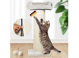 Rohrschneider XXL Kratzbaum FRIEDA – Kratztonne XXL austauschbare Kratzmatten stabil extra breite Säule Cord-Bezug waschbar Kratzbaum für große, mittlere und kleine Katzen Cord