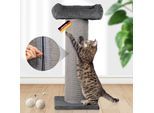 Rohrschneider XXL Kratzbaum FRIEDA – Kratztonne XXL austauschbare Kratzmatten stabil extra breite Säule Cord-Bezug waschbar Kratzbaum für große, mittlere und kleine Katzen Cord