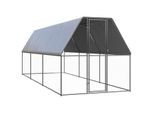 VidaXL Outdoor Hühnerkäfig mit Komplettüberdachung 2 m, 6 m, 2 m
