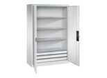 C+P Schwerlastschrank mit Schubladen Acurado, 1950x1200x500mm, 7035/7035 ; C + P Möbelsysteme (8931-523|S10166)