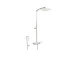 Hansa Br.THM HANSAEMOTION Wellfill AP, Batt, 3-Strahl, Glas, chr./we (5865017282)