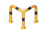 Schake Schutzwinkel 90° Ø76 mm gelb/schwarz L.350 x350 mm H.650 mm zum Einbetonieren, 477_30BG)