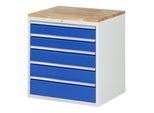 Rau Schubladenschrank Buche-Top und 5 x Schubl.-XL 2x120 2x150 1x180mm (03-XL5.11A-B.11)