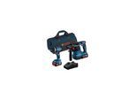BOSCH Combo Kit 2-tlg. 18V: GSB 18V-45 + GBH 18V-22 + 2 x Akku 4.0Ah, Schnellladegerät (0615A50039)