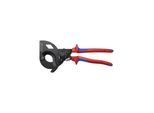 KNIPEX 95 32 315 A Kabelschneider (Ratschenprinzip) für stahlarmierte Kabel (SWA-Kabel) mit Mehrkomponenten-Hüllen schwarz lackiert 315 mm)