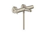hansgrohe Wannen-Thermostat Axor Citterio E AP, Ausl. 177mm, 2 Verbr., brush. nickel (36140820)
