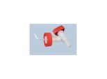 Hünersdorff Ablasshahn PROFI DIN 50-Verschraubung für Kanister, natur mit rotem Drehgriff (550400)