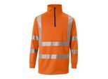 Kübler REFLECTIQ Zip-Sweater PSA 2 warnorange M ; Kübler Workwear (5046 8344-37-M)