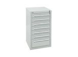 Stumpf Schubladenschrank Serie T-100/35-1, 7 Schubladen lichtgrau (6x100, 1x200mm) ; Stumpf Metall (8151207)