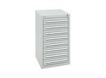 Stumpf Schubladenschrank Serie T-100/35-1, 8 Schubladen lichtgrau (8x100mm) ; Stumpf Metall (8151107)