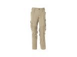 Mascot Hose mit Knietaschen, Stretchstoff Hose Größe 76C52, hellkhaki (17179-311-55-76C52)