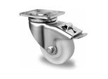 CASCOO Lenkrolle mit Totalfeststeller ø 125 mm Serie V0Z0 Doppelkugellager (THPKKW0125V0Z0D0N)