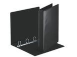 Esselte Präsentationsringbuch A4, 4-D-Ring-Mechanik, Ringdurchmesser 30 mm, Rückenbreite 51 mm, Polypropylen (PP), bis 300 Blatt, FSC-zertifiziert, schwarz