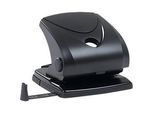 Schäfer Shop Pure Locher Typ 9604, bis 30 Blatt, verstellbare Anschlagschiene, Metall, schwarz