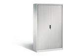 C + P Rollladenschrank Omnispace, 5 OH, abschliessbar, B 1200 x T 420 x H 1980 mm, Stahl/Kunststoff, lichtgrau