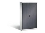 C + P Rollladenschrank Omnispace, 5 OH, abschliessbar, B 1200 x T 420 x H 1980 mm, Stahl, lichtgrau/schwarzgrau