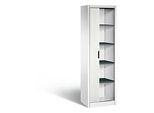 C + P Rollladenschrank Omnispace, 5 OH, abschliessbar, B 600 x T 420 x H 1980 mm, Stahl/Kunststoff, verkehrsweiss