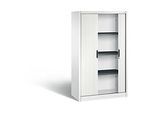 C + P Rollladenschrank Omnispace, 4 OH, abschliessbar, B 1000 x T 420 x H 1660 mm, Stahl/Kunststoff, verkehrsweiss