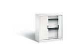 C + P Rollladenschrank Omnispace, 2 OH, abschliessbar, B 1000 x T 420 x H 1030 mm, Stahl/Kunststoff, verkehrsweiss