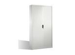 C + P Rollladenschrank Omnispace, 5 OH, abschliessbar, B 1000 x T 420 x H 1980 mm, Stahl/Kunststoff, lichtgrau