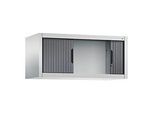 C + P Rollladenschrank Omnispace, abschliessbar, B 1000 x T 420 x H 450 mm, Stahl/Kunststoff, lichtgrau/schwarzgrau