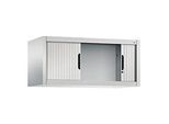 C + P Rollladenschrank Omnispace, abschliessbar, B 1000 x T 420 x H 450 mm, Stahl/Kunststoff, lichtgrau