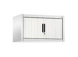 C + P Rollladenschrank Omnispace, abschliessbar, B 800 x T 420 x H 450 mm, Stahl/Kunststoff, weiss