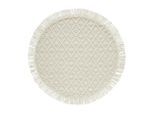 Linea Natura Handwebteppich Sylt, Silber, Beige, Textil, Boho, rund, pflegeleicht, Teppiche & Böden, Teppiche, Runde Teppiche