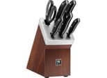 Henckels by Zwilling Messerblock, Braun, Schwarz, 7-teilig, Kochen, Küchenmesser, Messersets