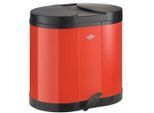 Wesco Abfallsammler Ökosammler 170, Rot, Kunststoff, 2X15 L, 45x43x36 cm, Made in Germany, Küchen, Küchenausstattung, Mülleimer