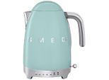 Smeg Wasserkocher 50´s Style, Hellgrün, Metall, 1,7 L, 22.3x28x17.1 cm, automatische Abschaltung, 360°-Sockel, Anti-Rutsch-Füße, abgedecktes Heizelement, herausnehmbarer Filter, Temperaturstufen individuell einstellbar, Küchengeräte, Wasserkocher