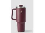 Myprotein Metall-Trinkflasche mit Seitgriff und Strohhalm 1200ml - Dunkle Beere