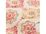 Dekostoff Vintage-Batik mit Leinen, natur-color