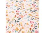 Baumwoll-Jersey "Wiesenblumen" mit Elasthan, beige-color