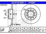 ATE Bremsensatz, Scheibenbremse Bremsensatz-Hinterachse Standard Disc / Ceramic ijzjsgkkh8 Hinterachse voll 245mm 10mm für VAG SEAT