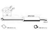 ERNST Vorschalldämpfer 670128 für MAZDA